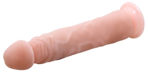 Вібратор на присосці реалістичний тілесний Vibrating Cock - 3