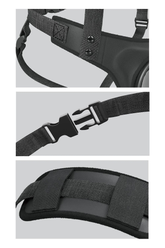 Трусики для страпона с подтяжками черные Pipedream Body Dock - 5