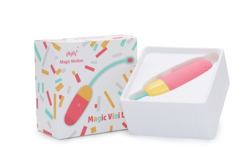 Виброяйцо силиконовое Vini Lite Magic Motion 15 функций вибрации с хвостиком-антенной - 2
