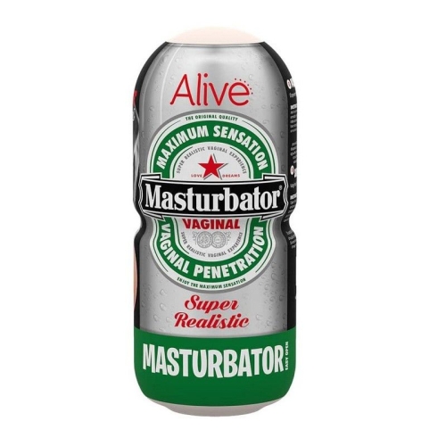 Мастурбатор-вагина в виде банки пива Alive Heineken Vagina - 1