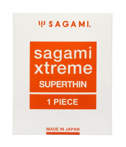 Презерватив ультратонкий із натурального латексу Sagami 1 штука - 1