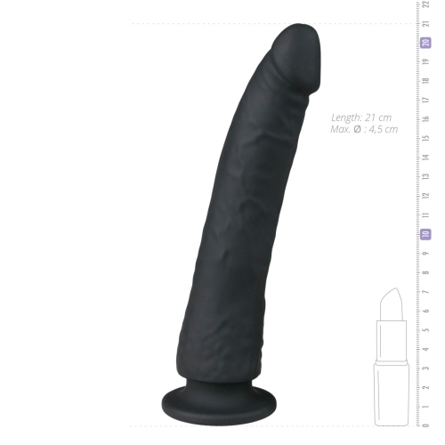Фаллоимитатор реалистичный на присоске черный EasyToys - 3