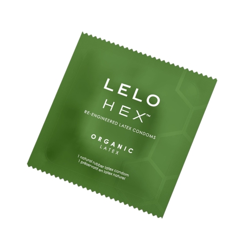 Презервативы тонкие и суперпрочные из органического латекса LELO HEX Condoms Organic 12 штук - 3