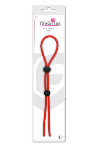Кольцо эрекцинное оранжевое лассо DREAM TOYS STRETCHY LASSO CAGE - 2