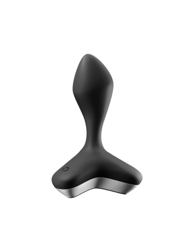 Силіконова анальна пробка з вібростимуляцією чорна Satisfyer Game Changer - 2