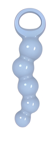 Анальные бусы синего цвета Meleon Anal Beads - 2