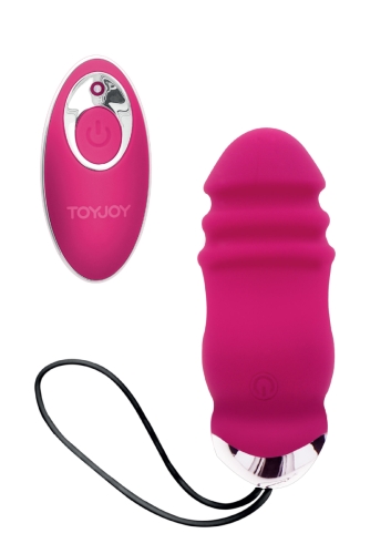 Виброяйцо с пультом ДУ малинового цвета Toy joy Sunny Side Up And Down - 3
