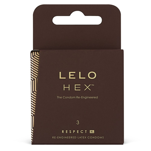 Презервативи латексні прозорого кольору Lelo Respect XL 3 штуки - 1