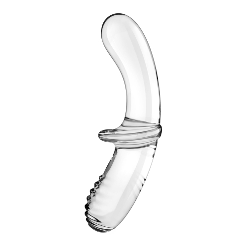 Стеклянный дилдо для двойного наслаждения прозрачный Satisfyer Double Crystal - 3