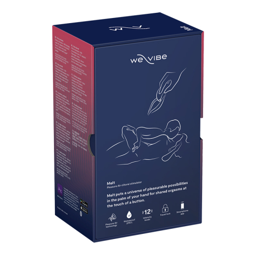 Вакуумний стимулятор для клітора з керуванням на відстані синій We-Vibe MELT - 7