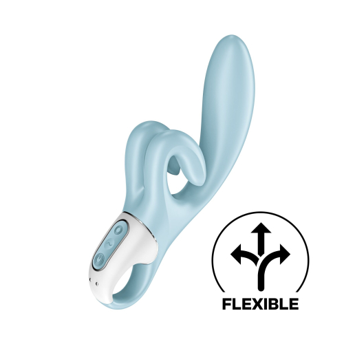 Вібратор із відростком для клітора блакитного кольору Satisfyer Touch Me - 1