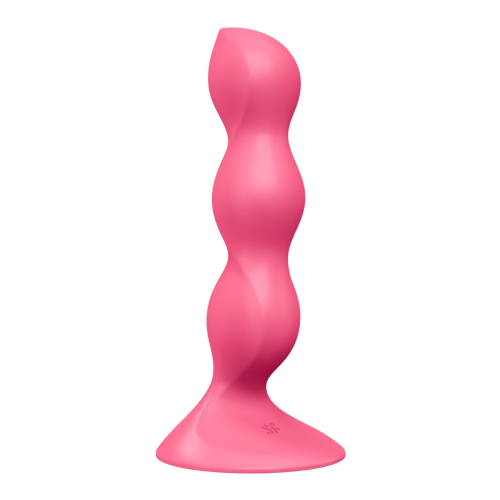 Анальний стимулятор-намистини на присосці червоного кольору Satisfyer Triple Ball-R - 2