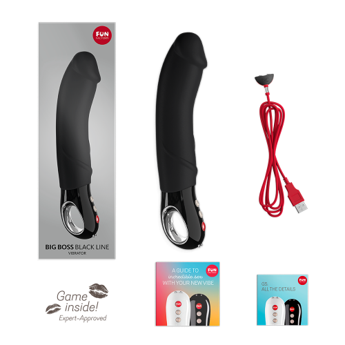 Вібратор Fun Factory Big Boss Black LIne чорний - 7