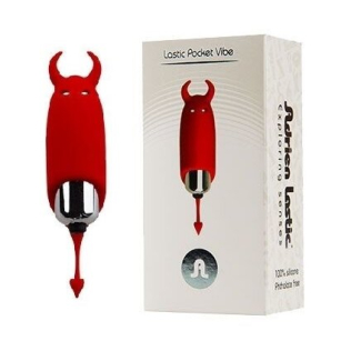 Мінівібратор диявол Adrien Lastic Pocket Vibe червоний