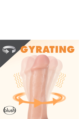 Вибратор реалистичный на присоске с вращением Blush DR Skin dr spin 6inch gyrating dildo - 4