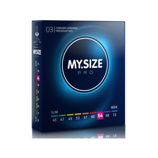 MY SIZE PRO презервативи 64 мм 3 штуки Май Сайз про Латексні