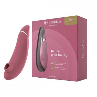 Вакуумный бесконтактный клиторальный стимулятор розовый Womanizer Premium 2 