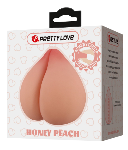 Мастурбатор анус з грудьми у формі персика тілесного кольору Lybaile Pretty Love Honey - 8