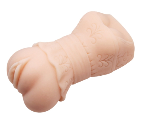 Мастурбатор вагина с грудью в платье телесного цвета LYBAILE Crazy Bull Realistic 3D VAGINА - 2