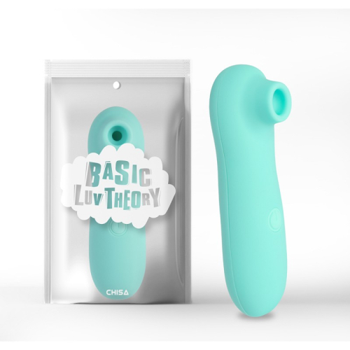 Вакуумный посасывающий клиторальный стимулятор голубого цвета Chisa Irresistible Touch - 1