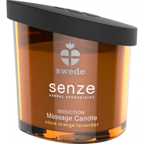 Свеча для массажа с ароматом апельсина и лаванды SWEDE Seduction Massage Candle - 2