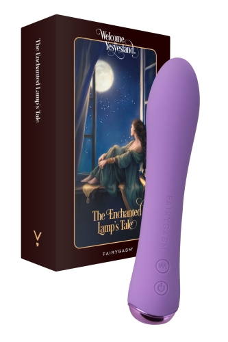 Вибратор вагинальный силиконовый фиолетового цвета FairyGasm WowGenie - 1