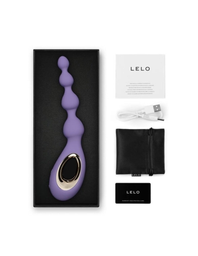 Анальні вібробуси різний діаметр бусин бузкового кольору LELO Soraya Beads Violet Dusk - 2