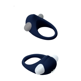 Эрекционное виброкольцо синего цвета Dream Toys RINGS OF LOVE