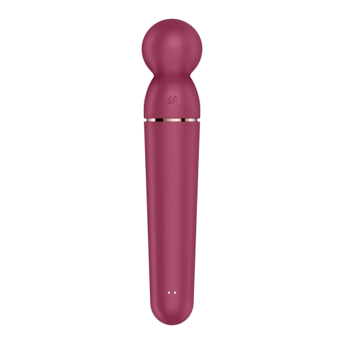 Вибромассажер для стимуляции интимных зон бордового цвета Satisfyer Planet Wand-er - 3