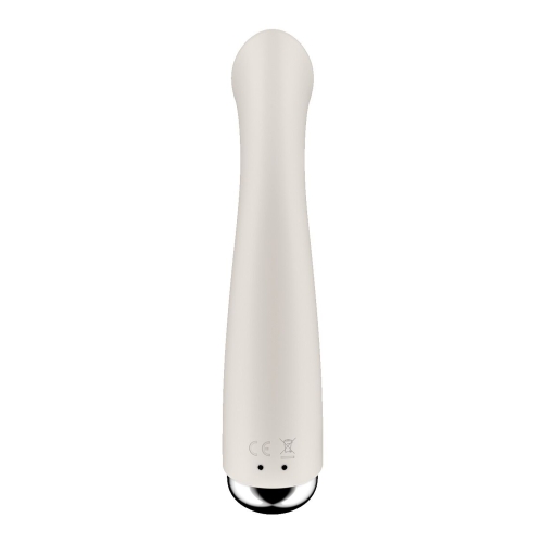 Вибратор вагинальный и для точки G с ротацией бежевого цвета Satisfyer Spinning G-Spot 1 - 4