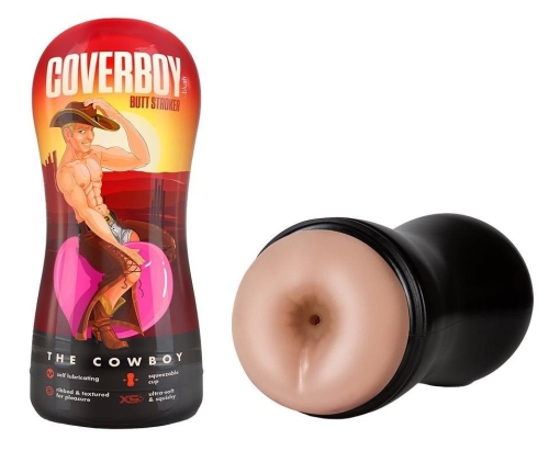 Мастурбатор в колбе анус самосмазывающийся бежевый Blush Coverboy Cowboy - 1
