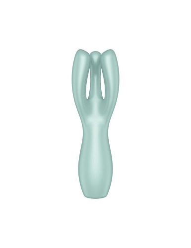 Клиторальный вибростимулятор силиконовый бирюзовый Satisfyer Threesome 3 - 3