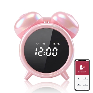 Смарт вибратор-будильник с вакуумом розовый BeYourLover Adult Clock  
