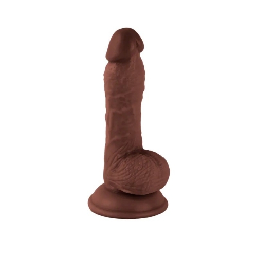 Фаллоимитатор реалистичный на присоске Realistic Dong Brown Mr. Rude 7.3 коричневый - 2