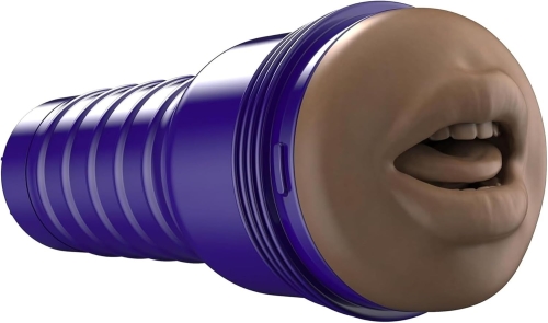Мастурбатор у колбі рот із язичком тілесного кольору Fleshlight Boost Blow MD - 1