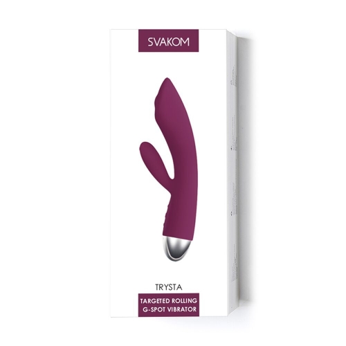 Вибратор кролик силиконовый фиолетовый Svakom Trysta Violet - 7