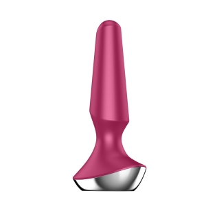 Анальная вибропробка красная Satisfyer Plug-ilicious 2 Berry