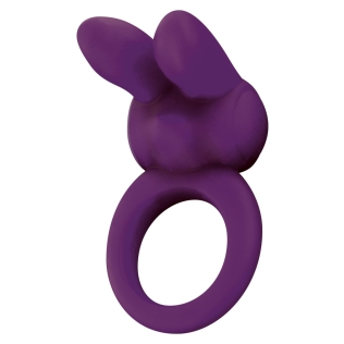Эрекционное виброкольцо в форме зайчика фиолетового цвета Toy joy Eos the rabbit С ring