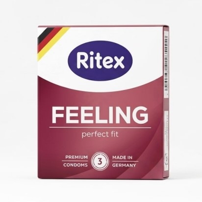Презервативы с анатомической формой с контурным прилеганием Ritex Feeling 3 штуки - 1