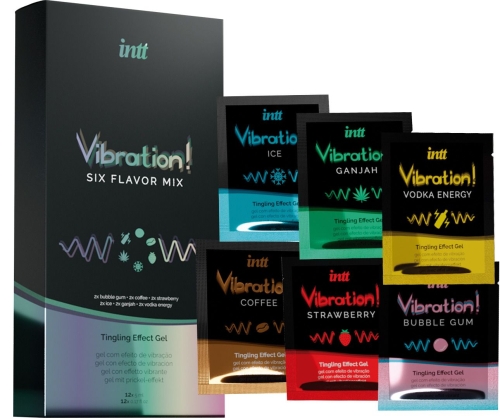 Набор пробников жидкого вибратора Intt Vibration Six Flavor Mix 12 по 5 мл - 1