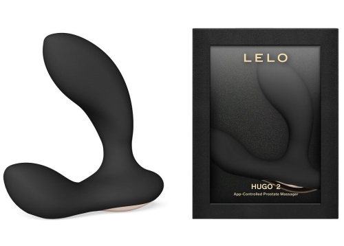Вібромасажер простати чорного кольору LELO Hugo 2 - 2