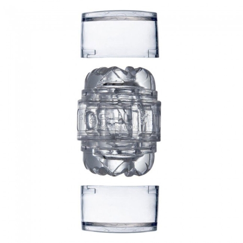 Мастурбатор двухсторонний для мужчин прозрачного цвета Fleshlight Quickshot Vantage - 2
