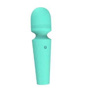 Мини-вибратор микрофон бирюзовый Every Night Toys Sharon 10 режимов вибрации