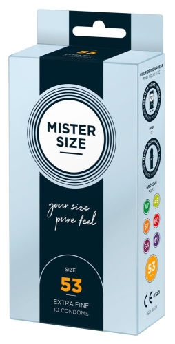 Презервативи Mister size 53 mm (мм) 10 штук Містер Сайз - 3