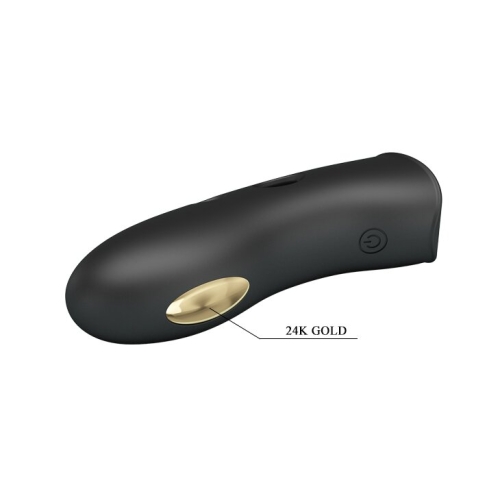 Клиторальный стимулятор с электростимуляцией на палец черный Pretty Love MARICO Fingering Electric Vibrator - 5
