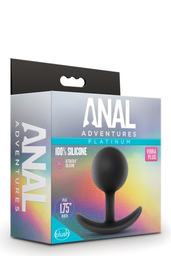 Анальный плаг силиконовый Blush с внутренним шариком Adventures Platinum Silicone Vibra - 2