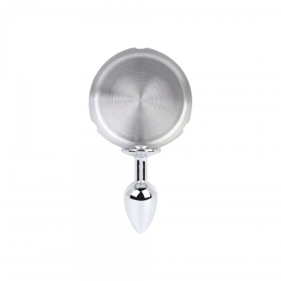 Анальная пробка c пепельницей серебристая Bdsm4u Ashtray Anal Plug Silver