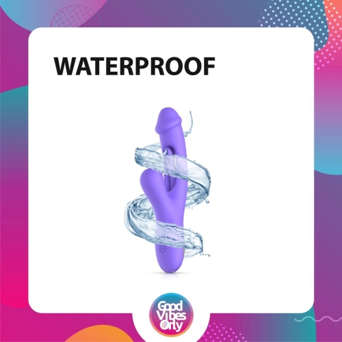 Вібратор кролик для точки G та клітора фіолетовий Good Vibes Only Tess Rabbit Vibrator with G-Spot - 12
