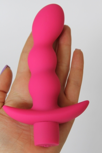 Вібратор для вагінальної і анальної стимуляції SWEET TOYS L 110 мм D 29x31 мм, Колір Рожевий - 4