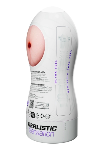 Мастурбатор в колбе Анус телесного цвета Alive Maxi Flex - 4